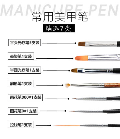 彩繪筆拉線(xiàn)筆畫(huà)線(xiàn)筆扇形筆半圓平頭暈染筆 可選